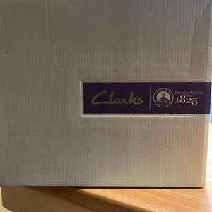 Clarks Women’s Size 10M,Nude Wedge corked 3” heel with straps.Leather upper.